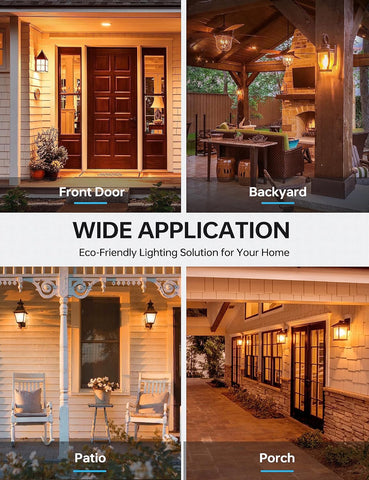 KINDEEP Yellow Bug Light Outdoor four-pack packaging demonstrates value for home lighting