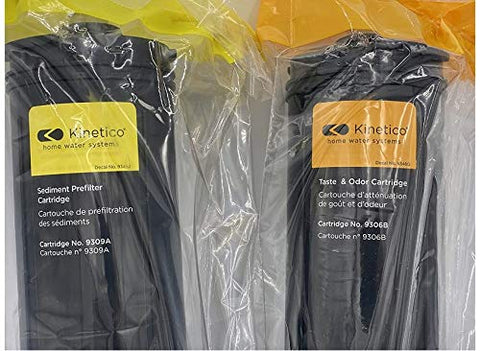 Kinetico 9306B orange pre-filter cartridge minimizes taste and odor before final filtration