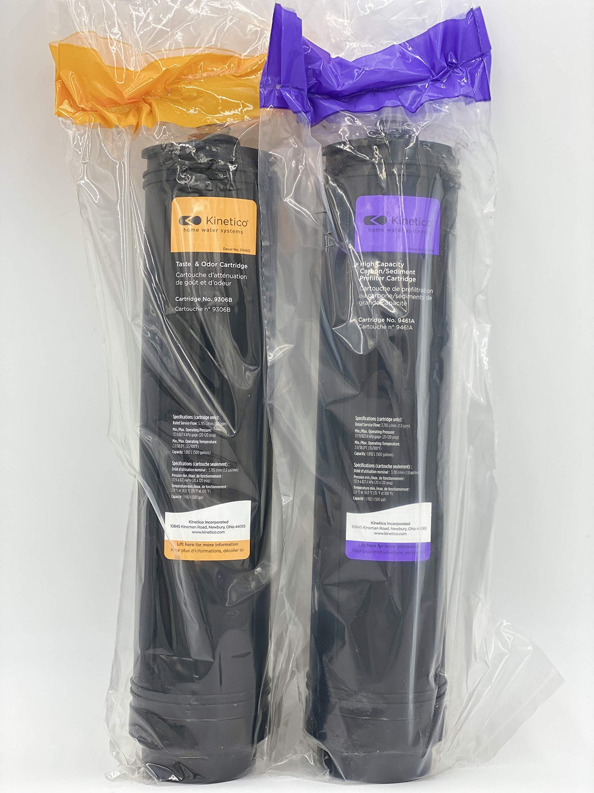 Kinetico 9306B taste-odor filter reduces chlorine taste in city water