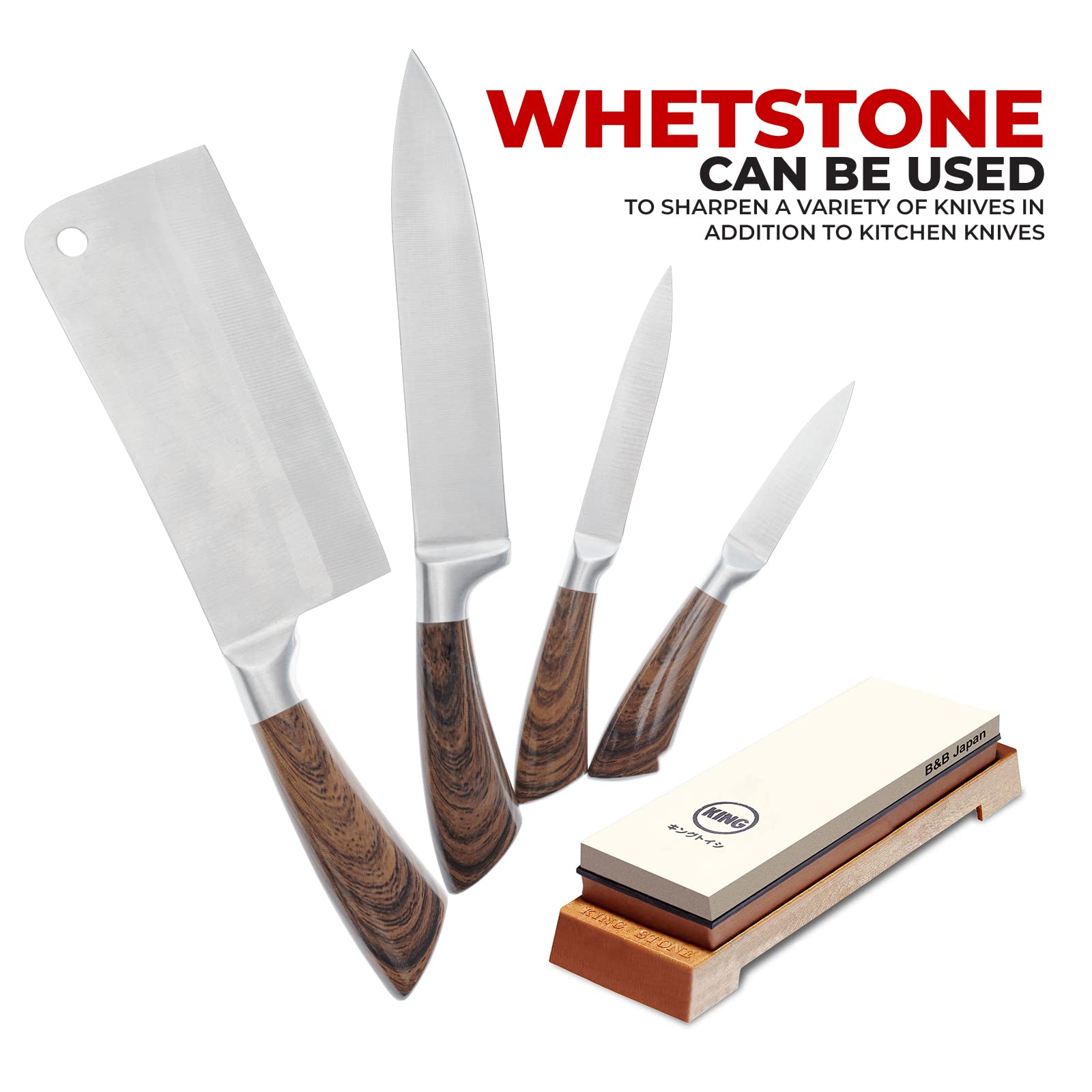 KING Original Wiping Cloth absorbs moisture after sharpening.