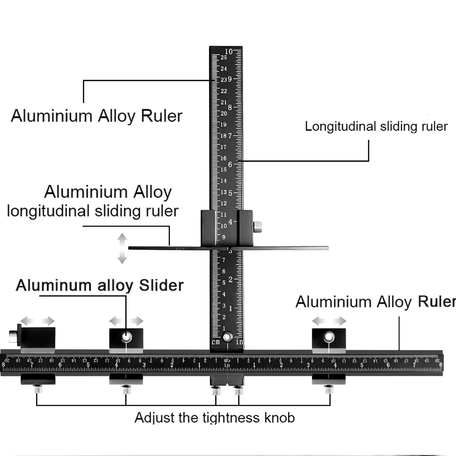 All aluminum alloy drill guide highlighting durability and corrosion resistance.