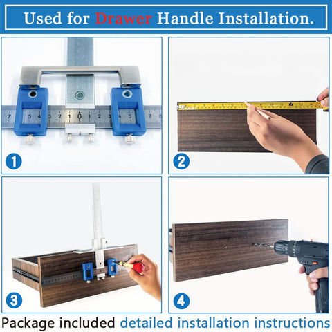 Detachable drill guide sliders shown for easy transport