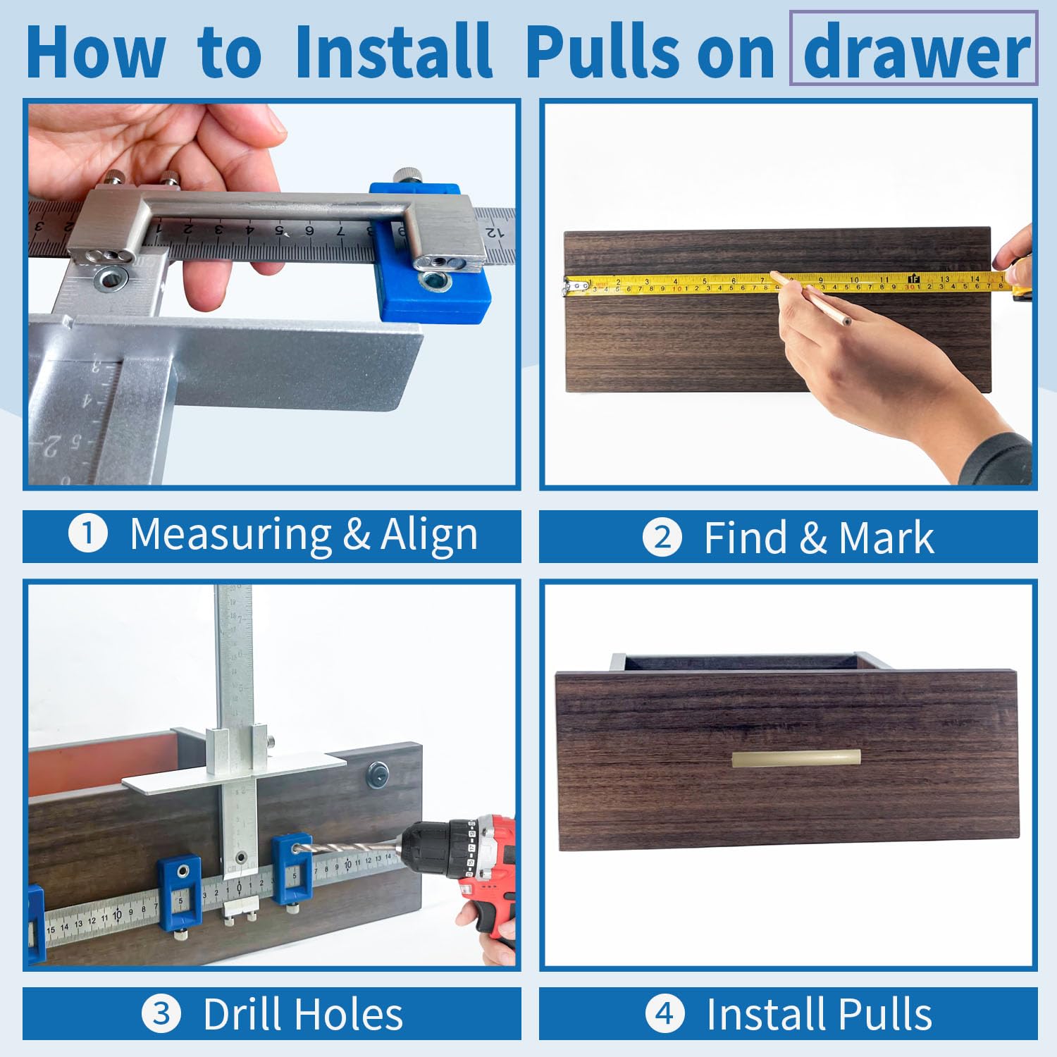 King&Charles detachable drill guide compact for easy transport and storage