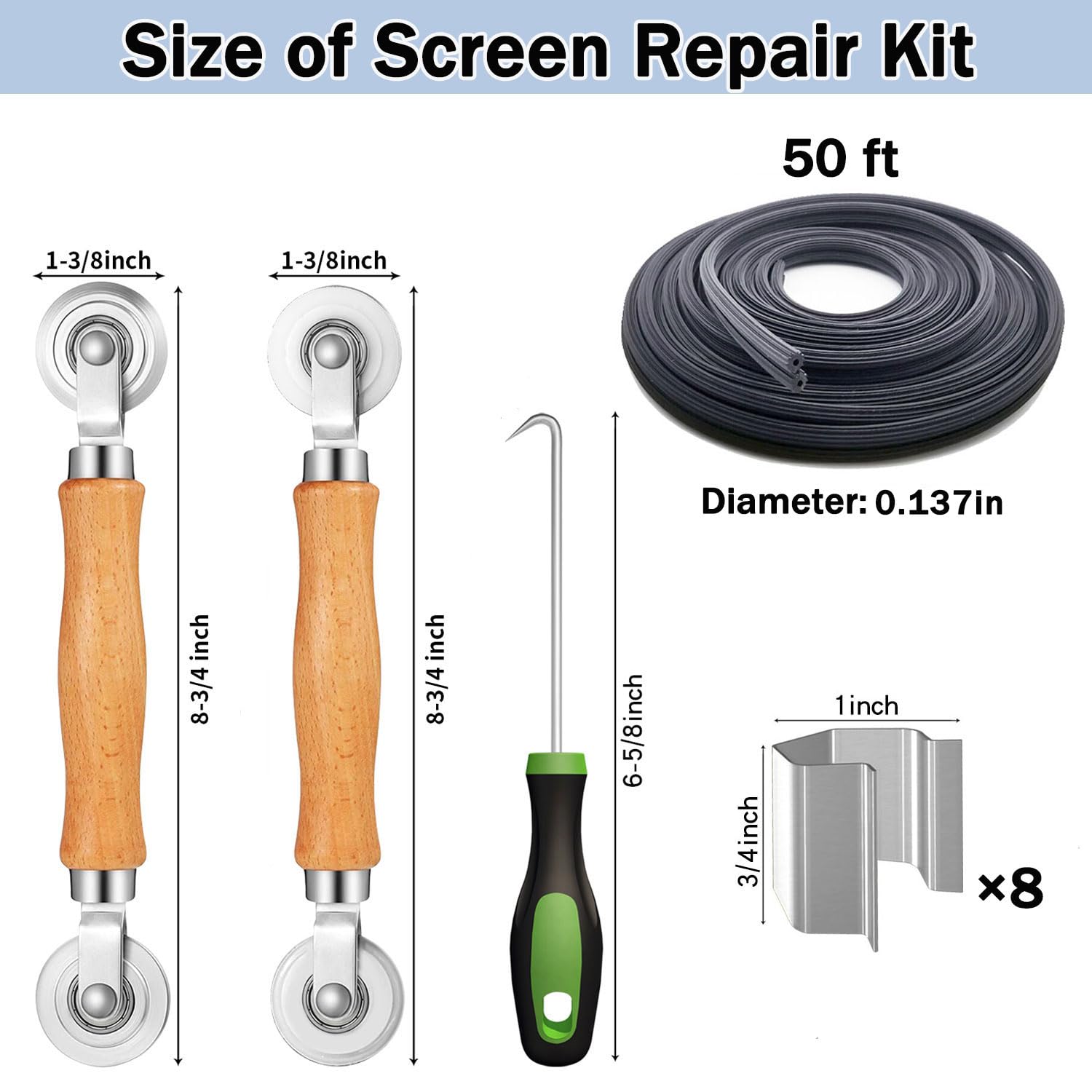 King&Charles removal hook helps remove aged spline safely.