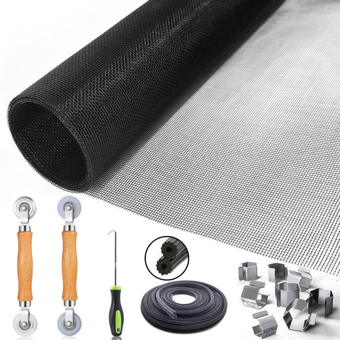 King&Charles window screen kit assembly for easy DIY repairs.