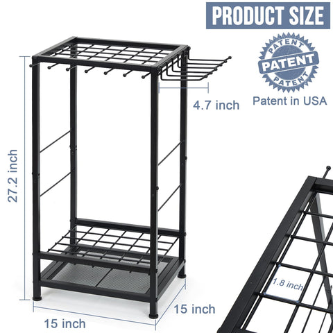 Kingarage 15x15x27-inch frame fits tight corners without clutter.