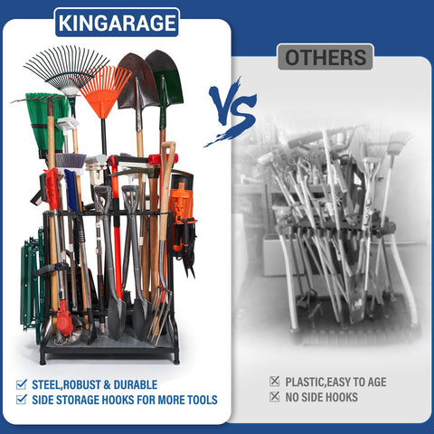 Kingarage organizer comes with easy-assembly hardware for quick setup