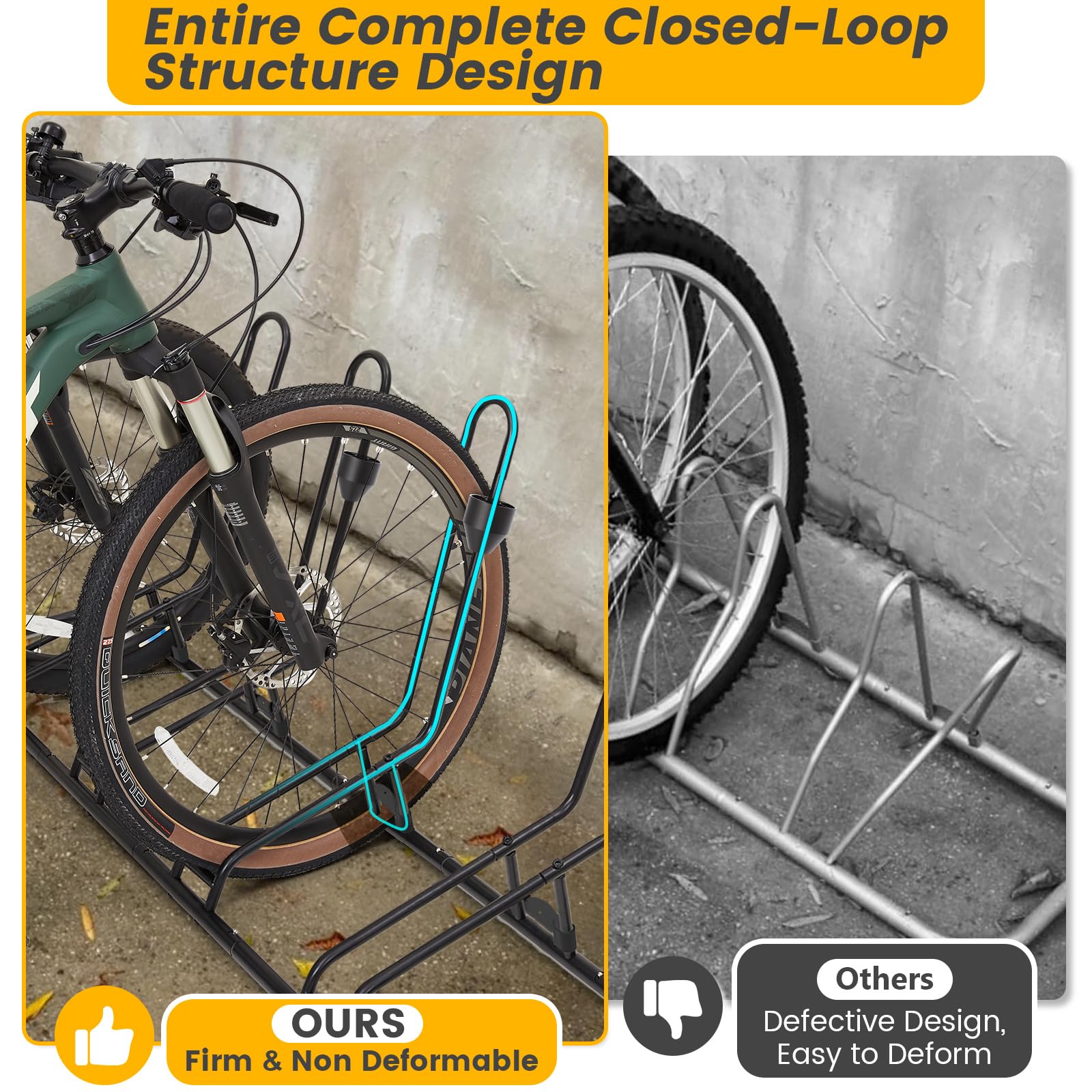 Kingarage four-bike rack ready-for-indoor-use demonstrates easy access and compact layout.