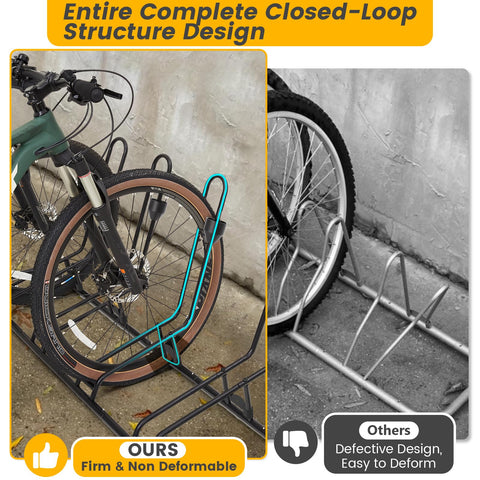 Kingarage four-bike rack ready-for-indoor-use demonstrates easy access and compact layout.