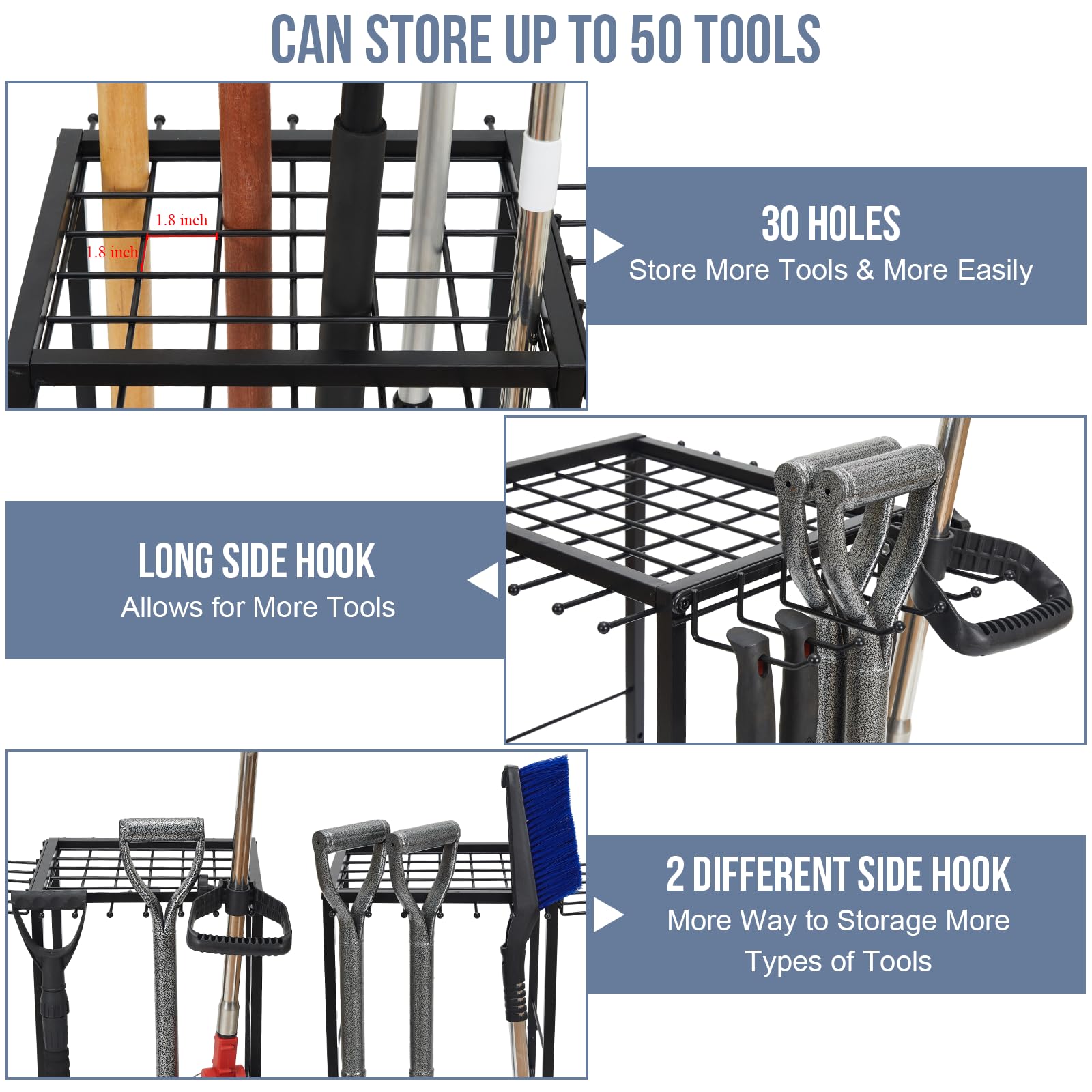 Kingarage steel protective mat cushions tools and protects finishes.