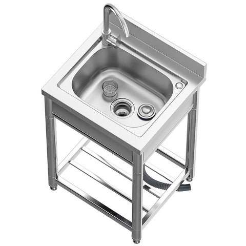 KINGBO complete kit with faucet and shelves supports efficient prep.