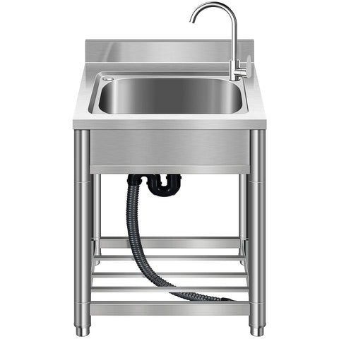 KINGBO drainer area provides space to air dry utensils and pans.