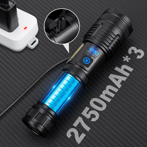 KINGCAESAR 7 modes switch highlights versatility from high to red light signaling.