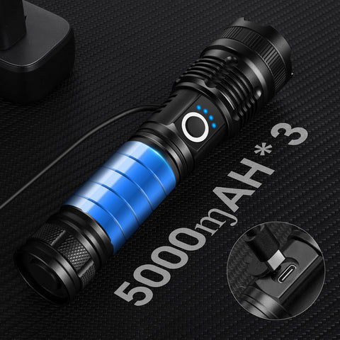 KINGCAESAR flashlight SOS mode ready for emergency signaling