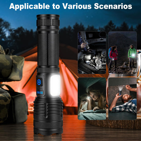 KINGCAESAR home emergency use demonstrates reliable lighting for power outages.