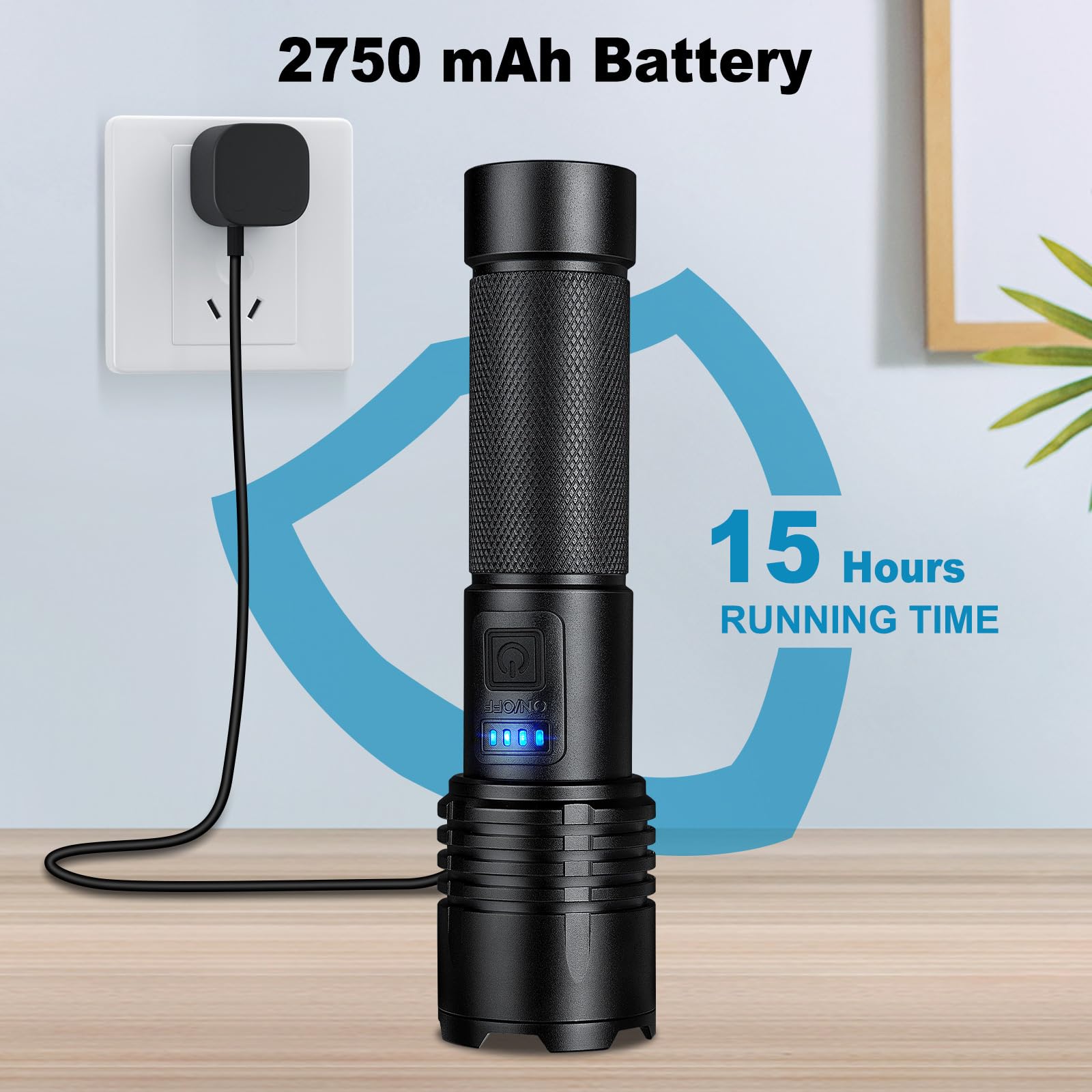 Package includes three flashlights and accessories for ready use.