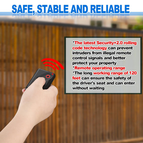 Kingdder 2 button remote in hand for easy programming