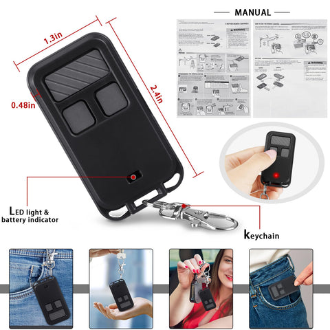 Kingdder compact keychain remote ideal for everyday carry and quick access.