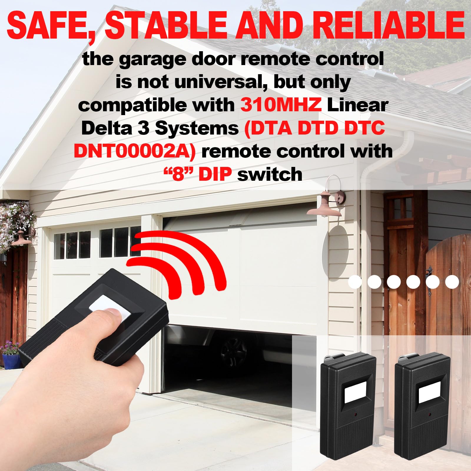 Eight-position DIP switch helps align with Delta 3 configurations.