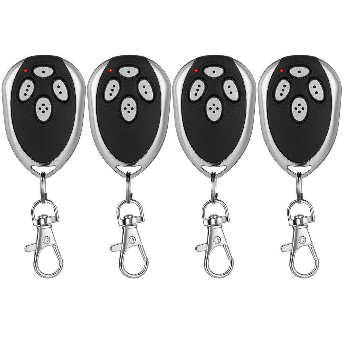 Kingdder 4-channel remote front view for easy, keychain-ready access.
