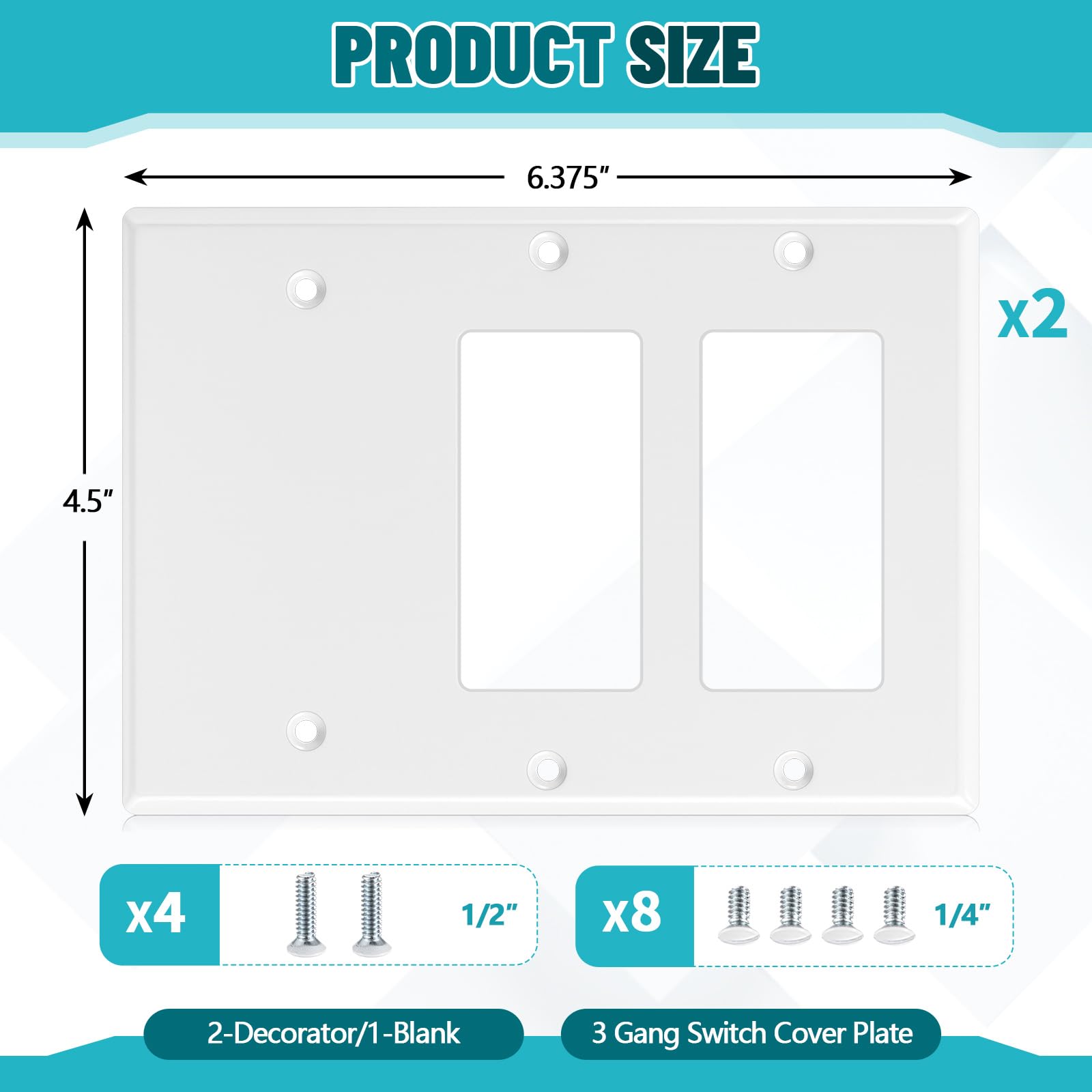 Kingdder wall plate with blank cover showing a neat, uncluttered wall