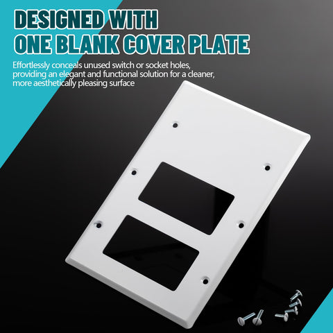 Kingdder wall plate measures 4.50 by 6.38 inches for easy fit