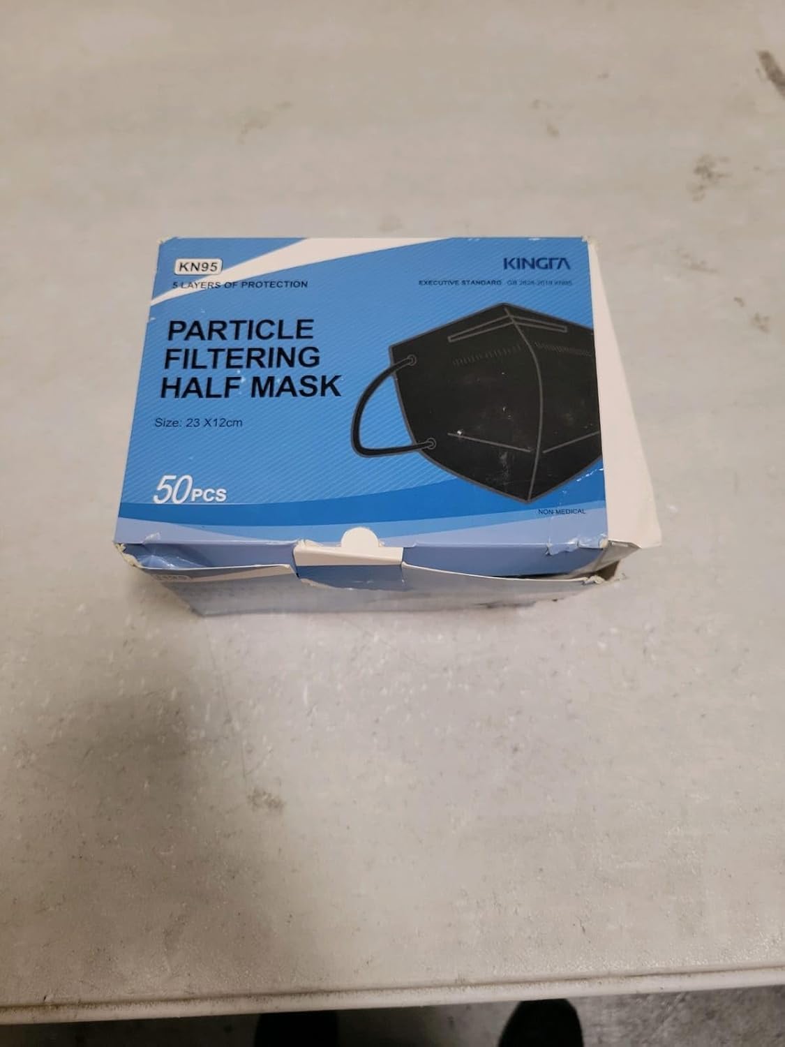 Retail box included with Kingfa KN95 masks for easy gifting