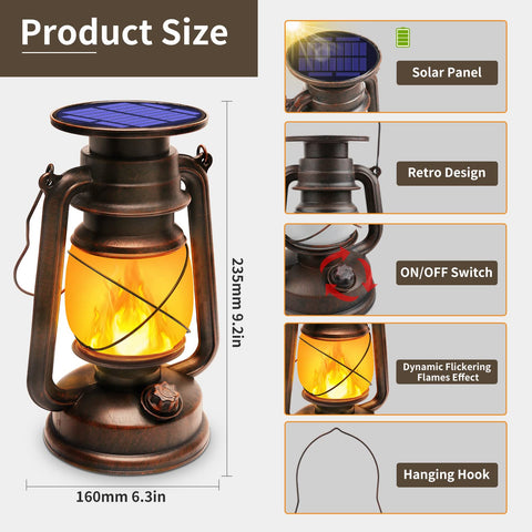 KINGLEAD heavy-duty two-pack lanterns deliver durable outdoor lighting.
