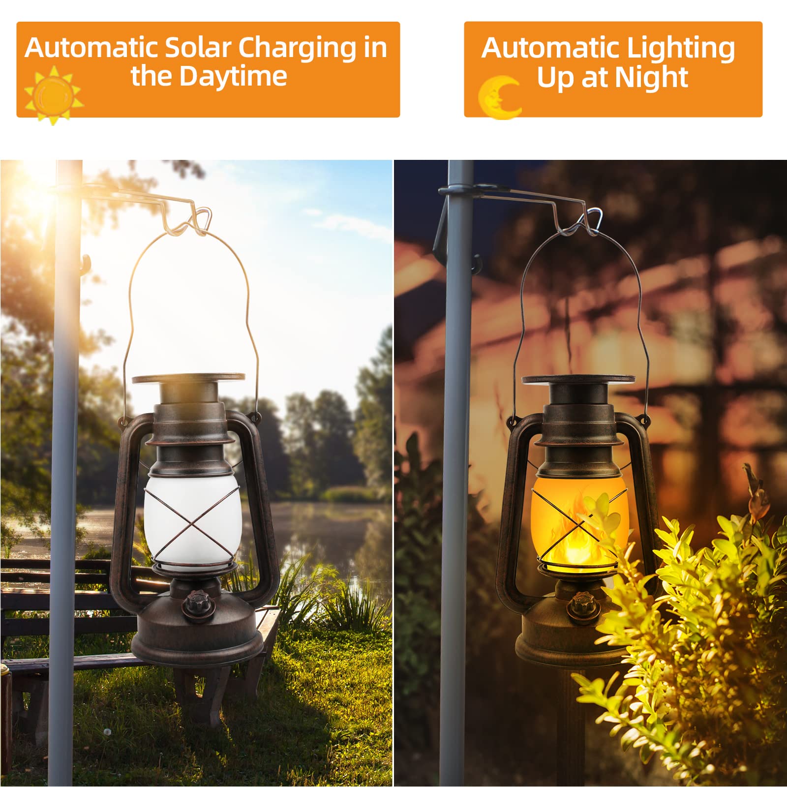 KINGLEAD vintage LED lantern adds rustic charm to gatherings.