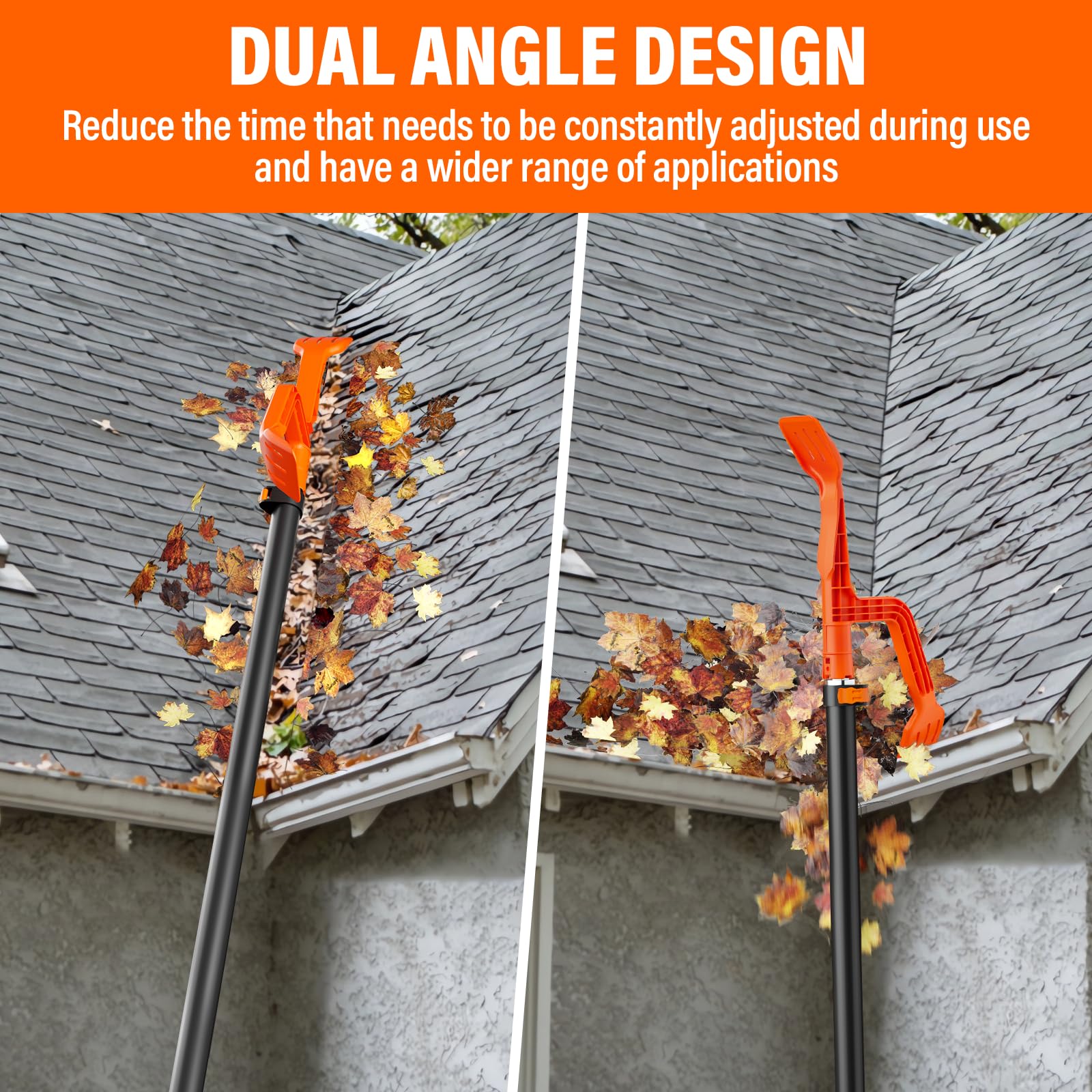 KINGLEV cleaning gutters-downspouts demonstrates effective debris and clog removal.