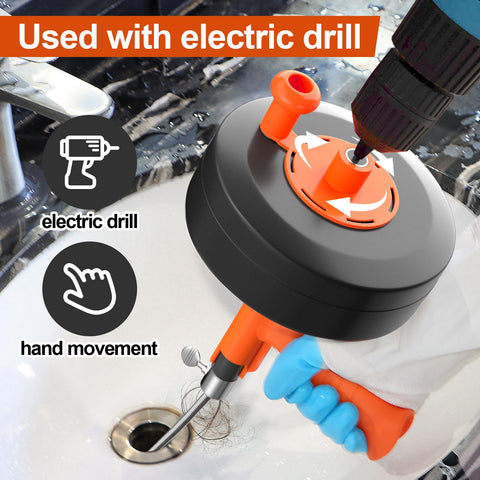Kinglev Drain Auger ideal for kitchen sinks, bathrooms, and utility drains.