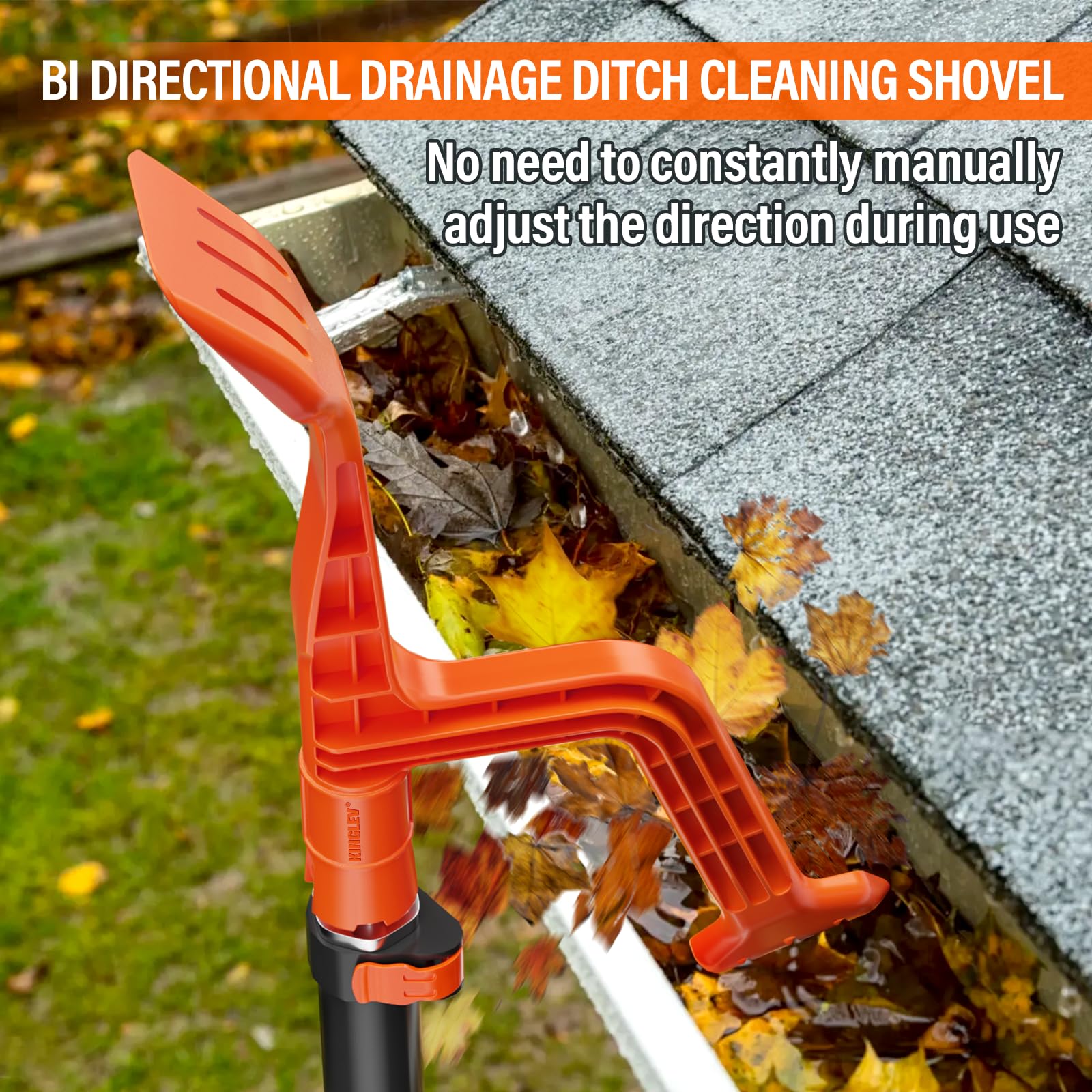 KINGLEV gutter cleaner attachments show versatility for downspouts and hard-to-reach areas.