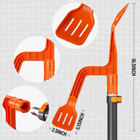 KINGLEV telescopic gutter cleaner extend reaches multi-story gutters with minimal effort.
