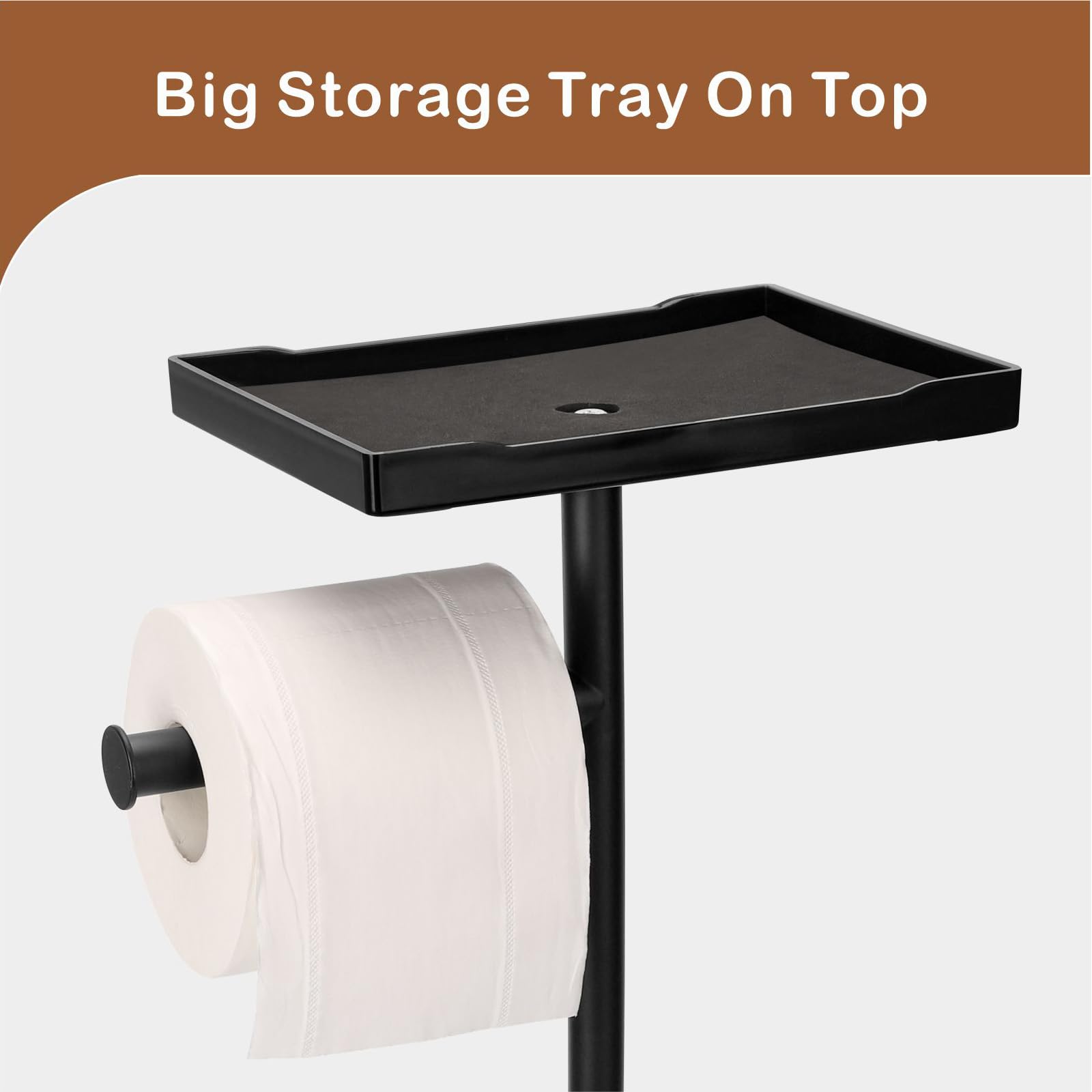 Kingmate sturdy base with felt pads protects floors from scratches.