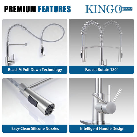 Kingo Home 304 stainless steel construction for durability