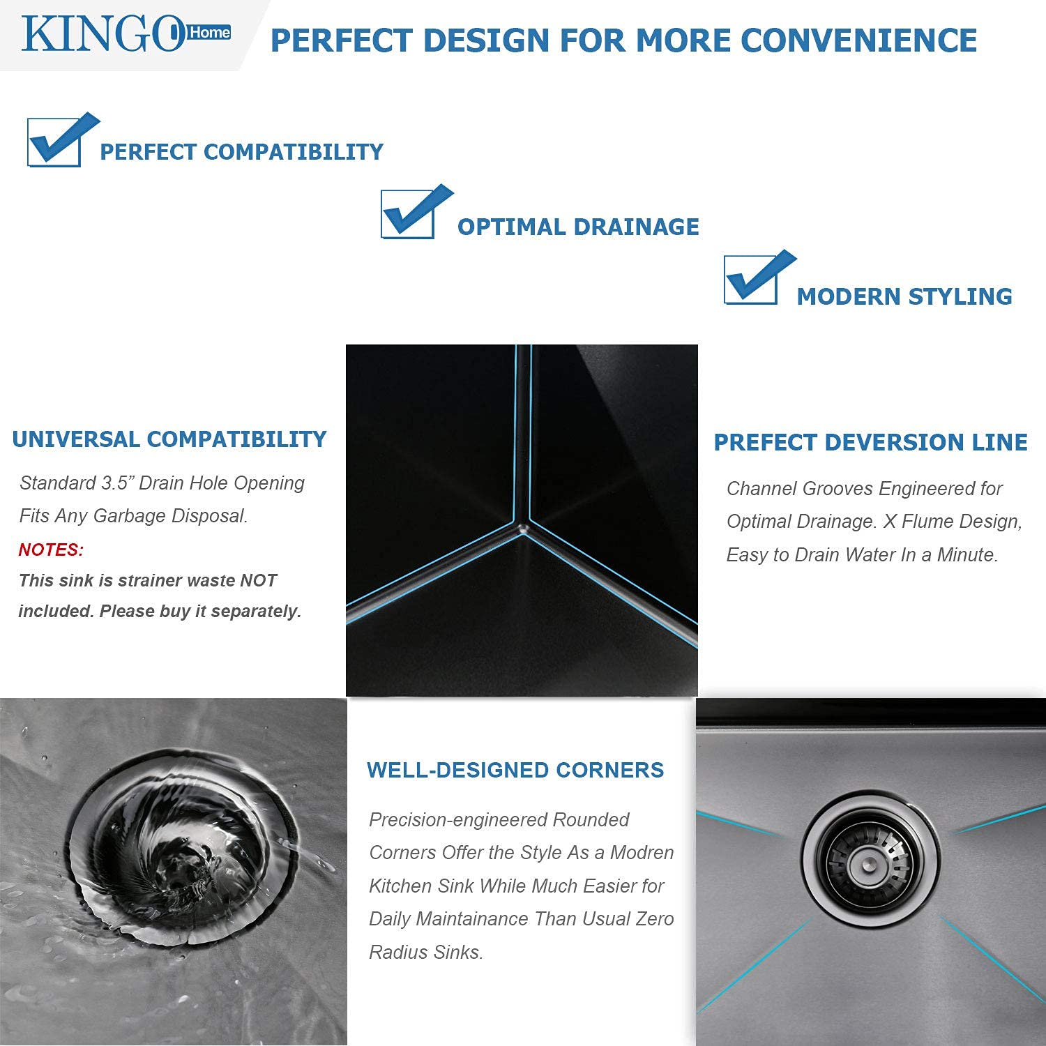 Kingo Home soundproofing pads and Stoneguard undercoating image for quieter dishwashing
