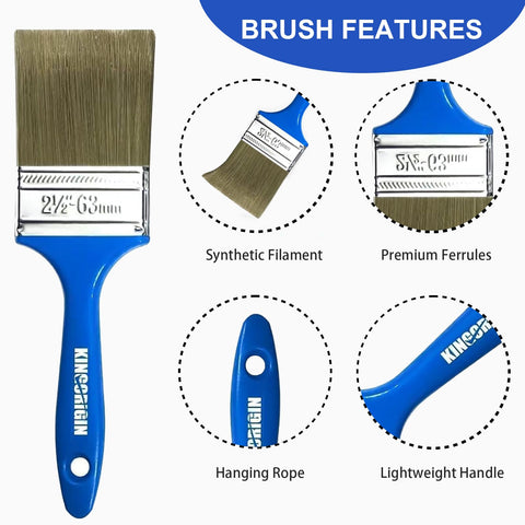 KingOrigin 1.5 inch brush ideal for cabinets and furniture surfaces