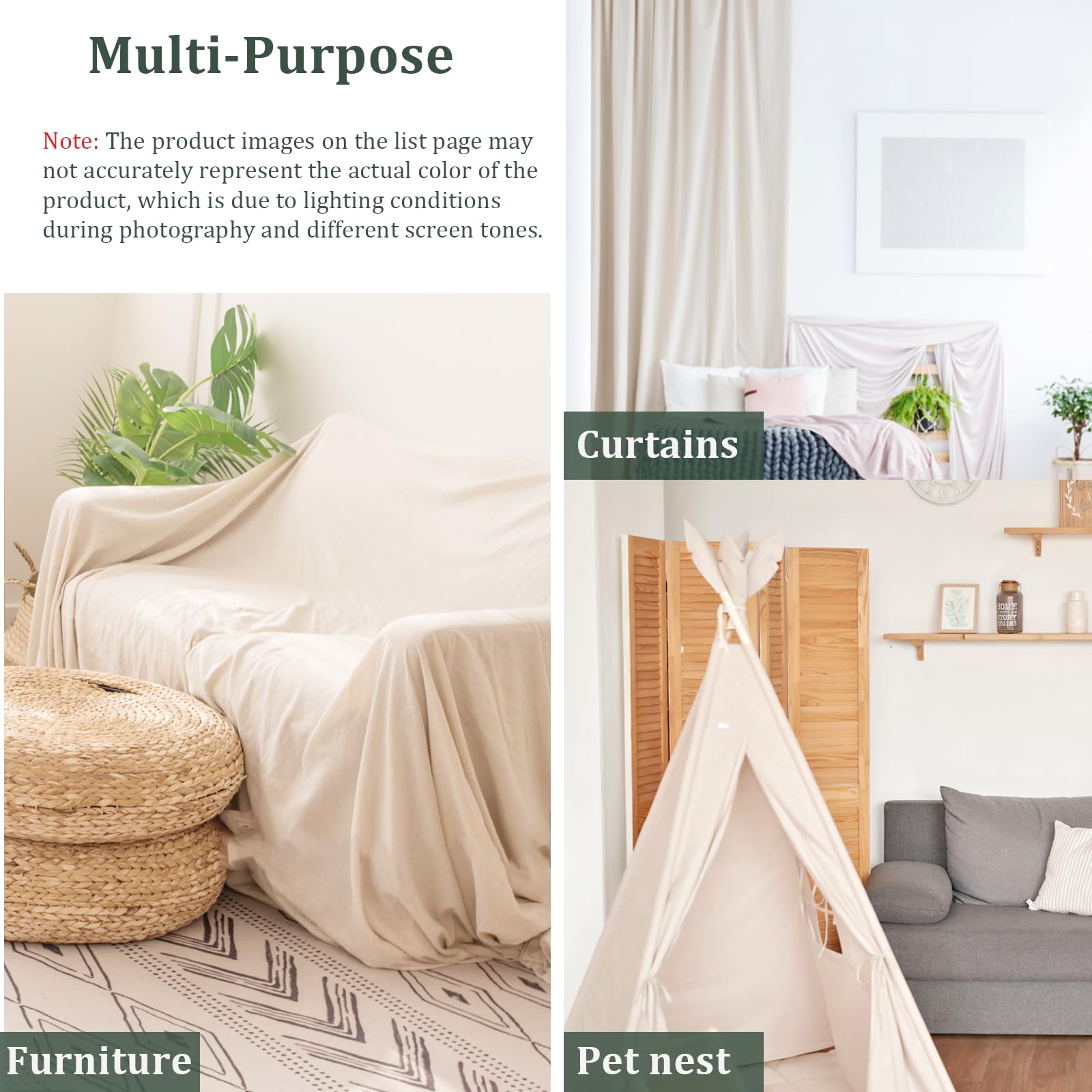 KingOrigin Canvas Drop Cloth is washable and reusable for many DIY projects.