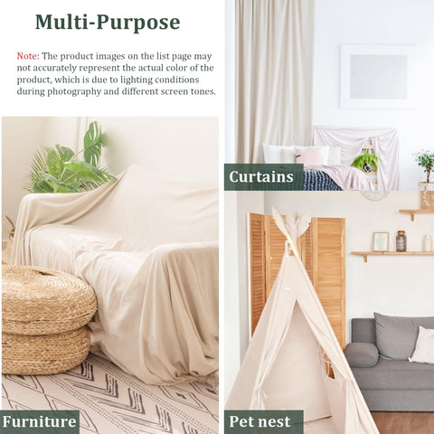 KingOrigin Canvas Drop Cloth is washable and reusable for many DIY projects.