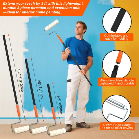KingOrigin 9-inch roller frame ready for even paint distribution.