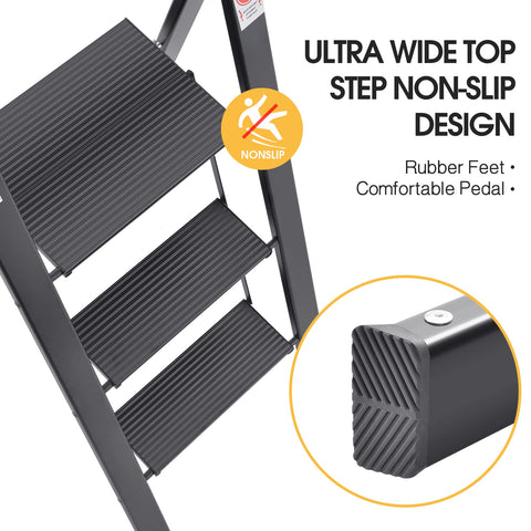 KINGRACK anti-slip-ribbing steps provide secure footing on stairs and floors