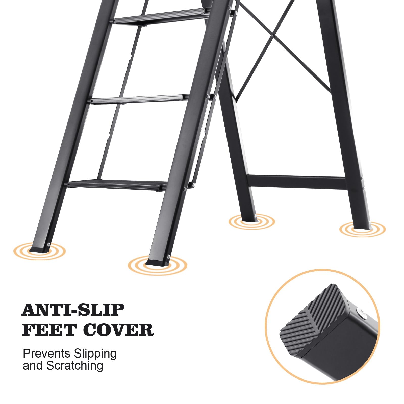 KINGRACK handrail detail highlights extra stability when reaching overhead