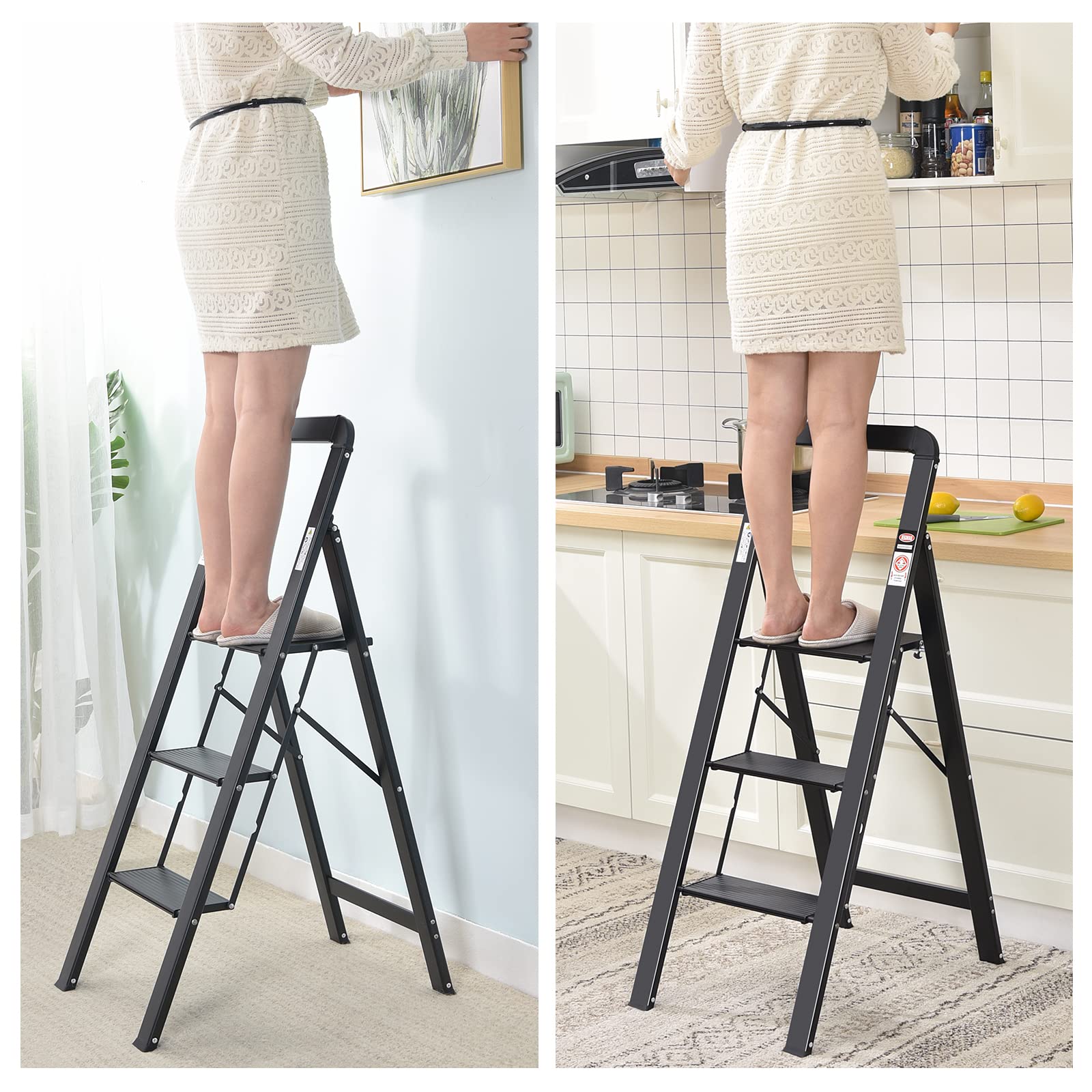 KINGRACK handrail adds extra support during uses in the kitchen