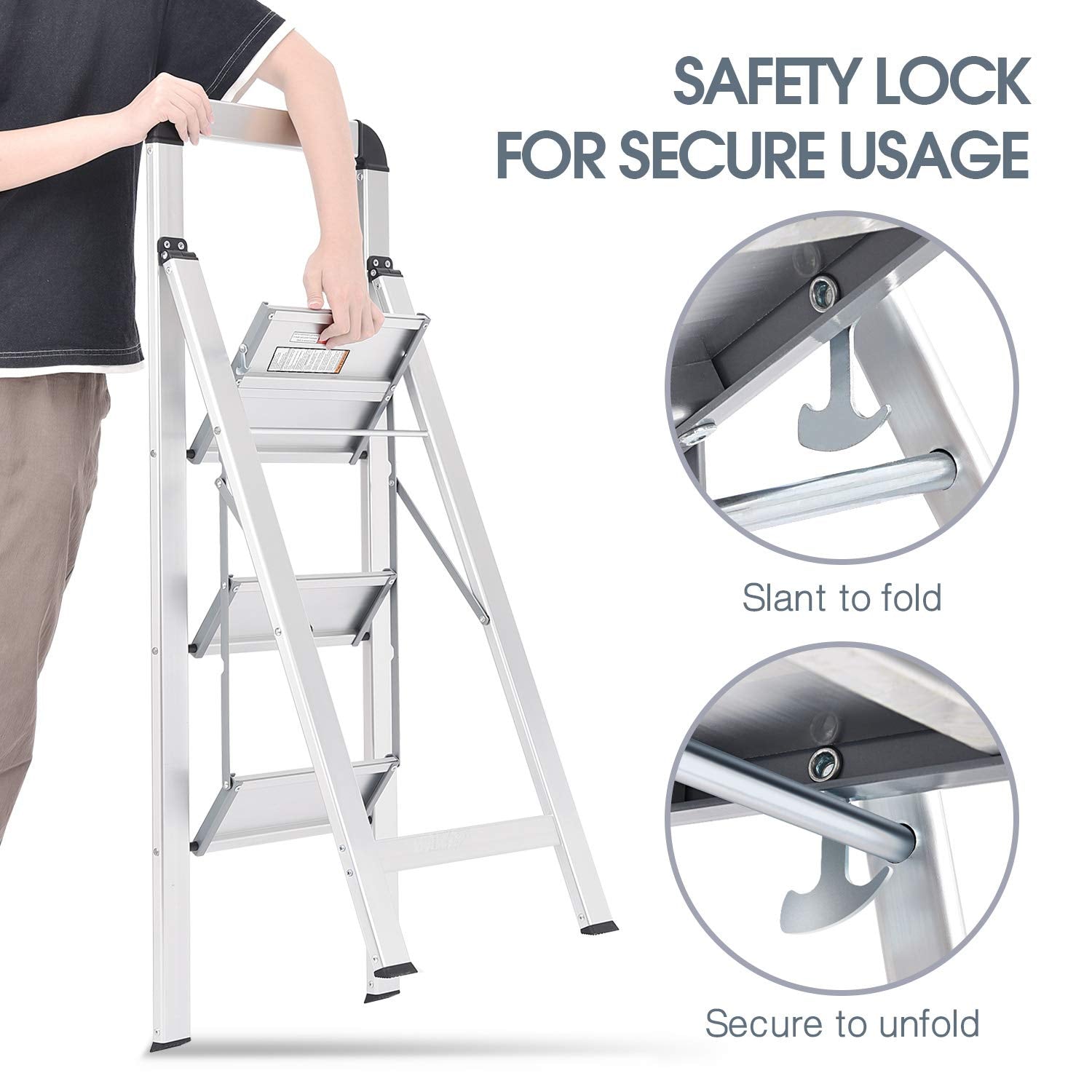 KINGRACK handrail design provides extra stability during climbs.
