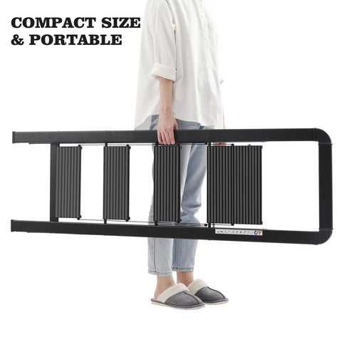 KINGRACK lightweight ladder weighs 12.28 lbs for easy transport.