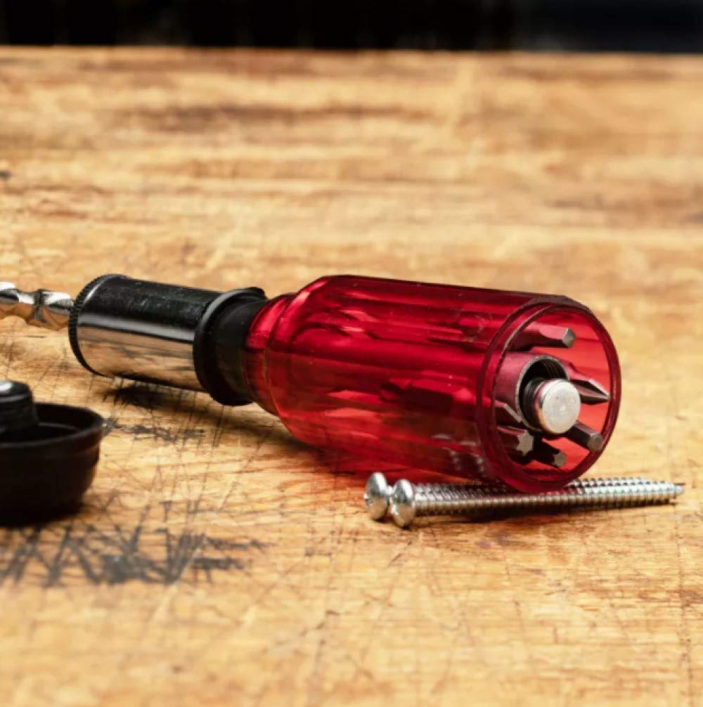 Kings County Tools Screwdriver with 3-position selector for Locked, Spiral-In, Spiral-Out modes