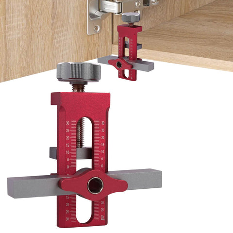 Kingson cabinet door mounting jig front view with 2-in-1 design for precise alignment