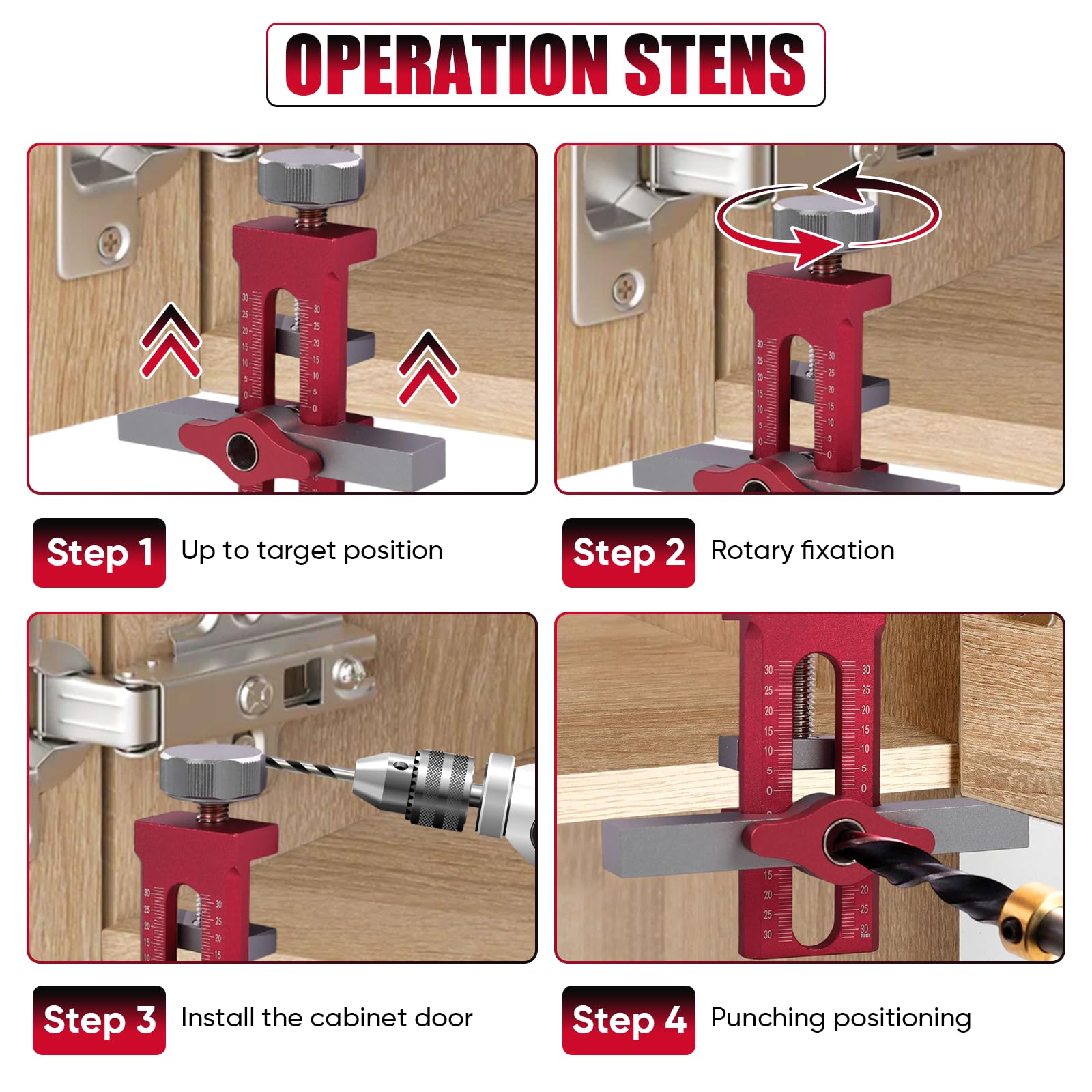 Kingson 10-40 mm thickness range accommodates various cabinet doors