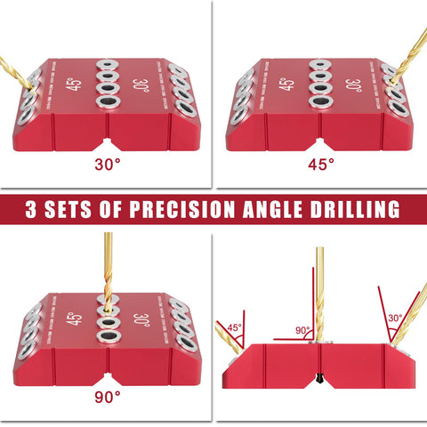 Three fixed angles on the Kingson drill guide enable fast setup