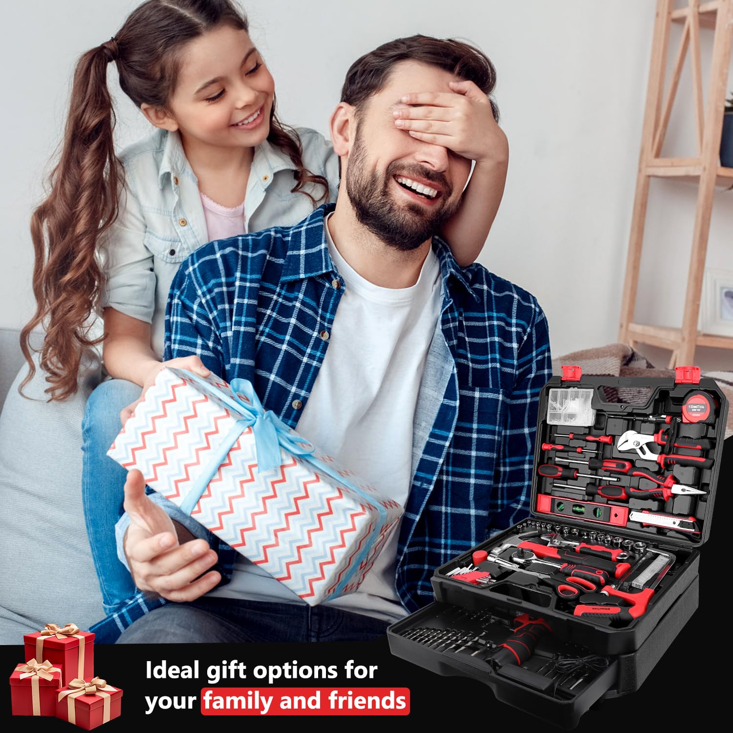 KingTool 276-piece tool set with drawer-open organization for quick tool access.